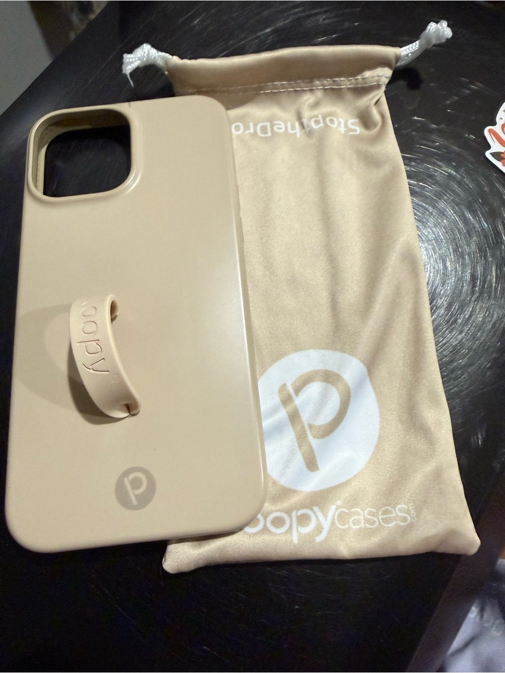 Loopy Case Beige Phone Case with Strap - LoopyCases